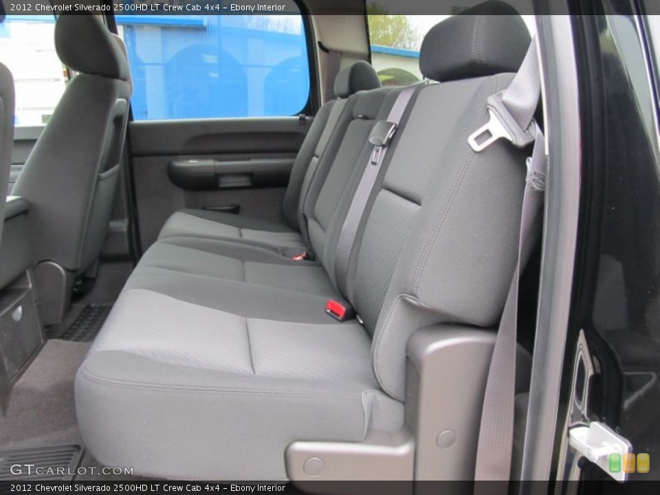 Ebony Interior Photo for the 2012 Chevrolet Silverado 2500HD LT Crew Cab 4x4 #55826978
