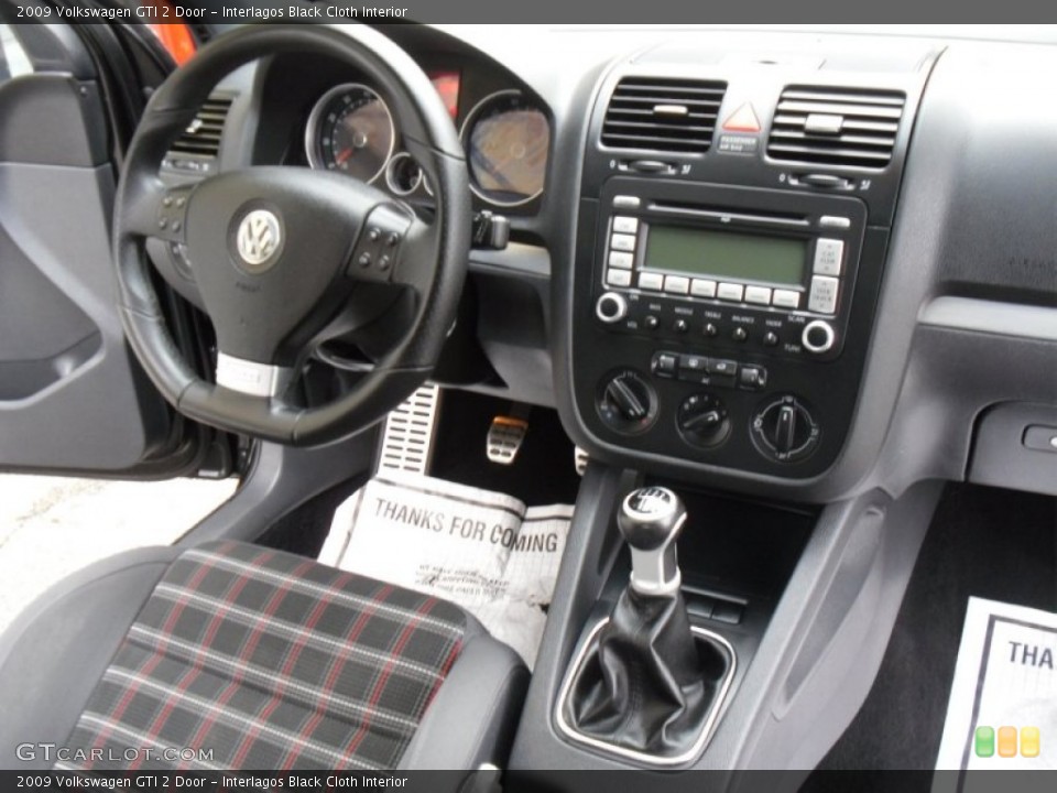 Interlagos Black Cloth Interior Dashboard for the 2009 Volkswagen GTI 2 Door #55827410