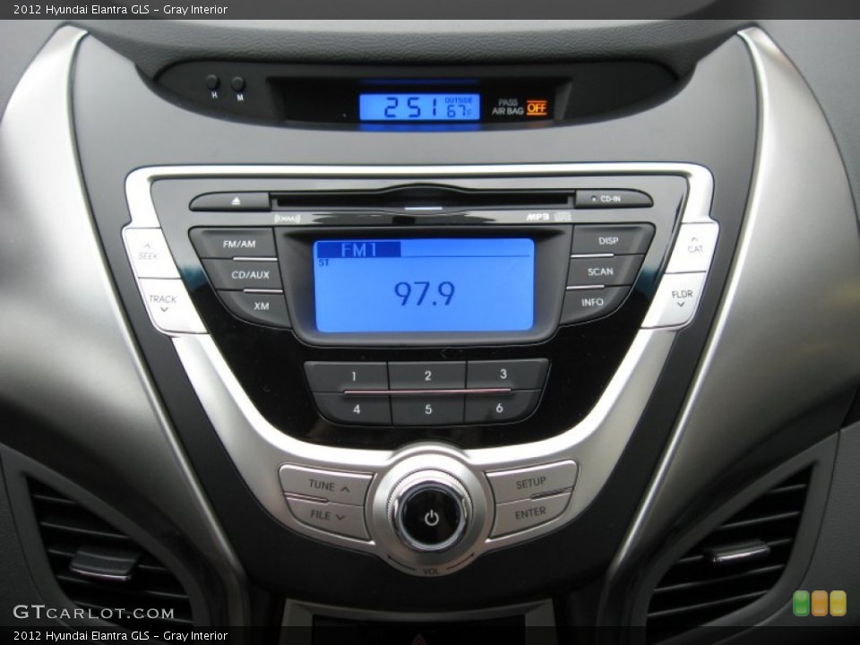 Gray Interior Audio System for the 2012 Hyundai Elantra GLS #55827866