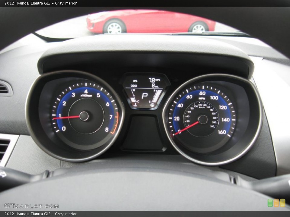 Gray Interior Gauges for the 2012 Hyundai Elantra GLS #55827890