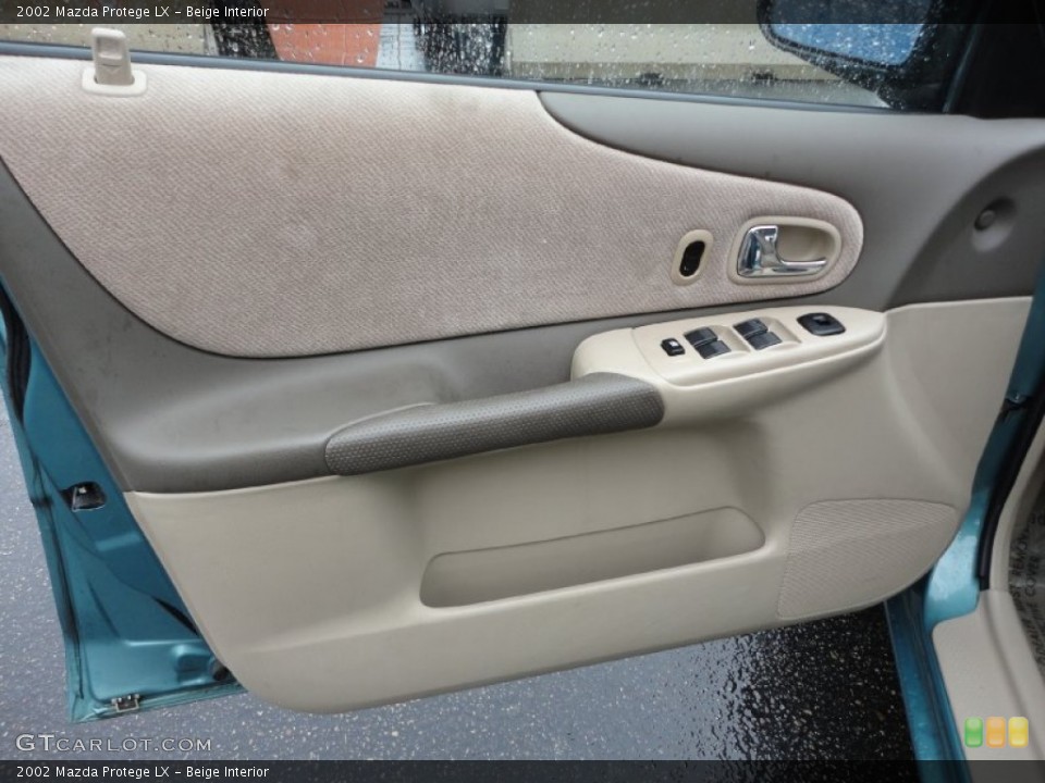 Beige Interior Door Panel for the 2002 Mazda Protege LX #55827924