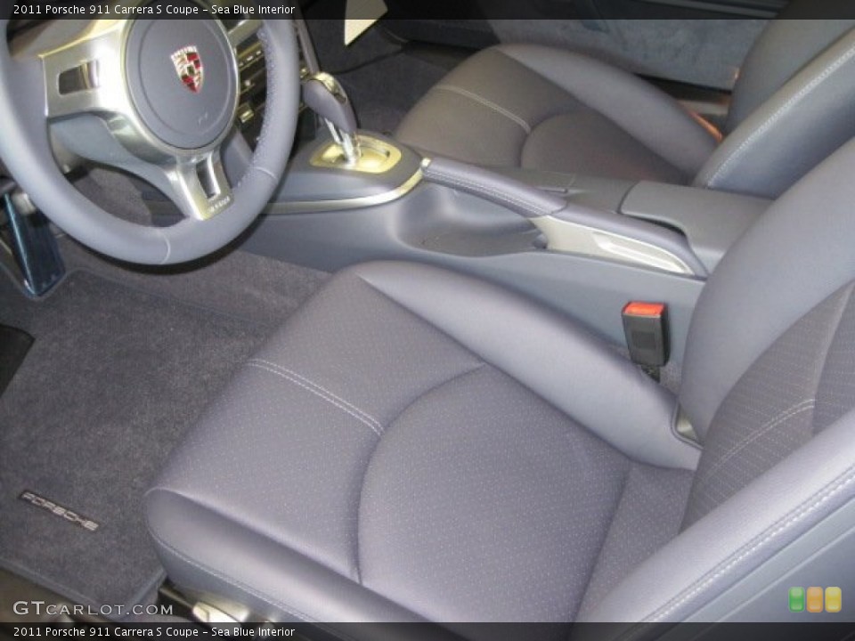 Sea Blue Interior Photo for the 2011 Porsche 911 Carrera S Coupe #55828976