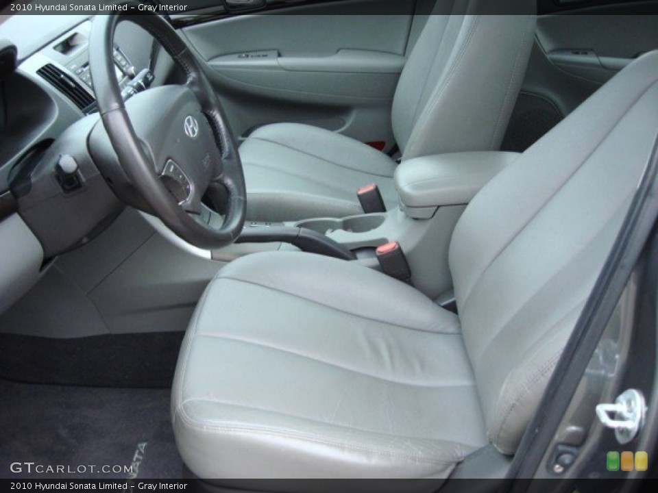 Gray Interior Photo for the 2010 Hyundai Sonata Limited #55829006