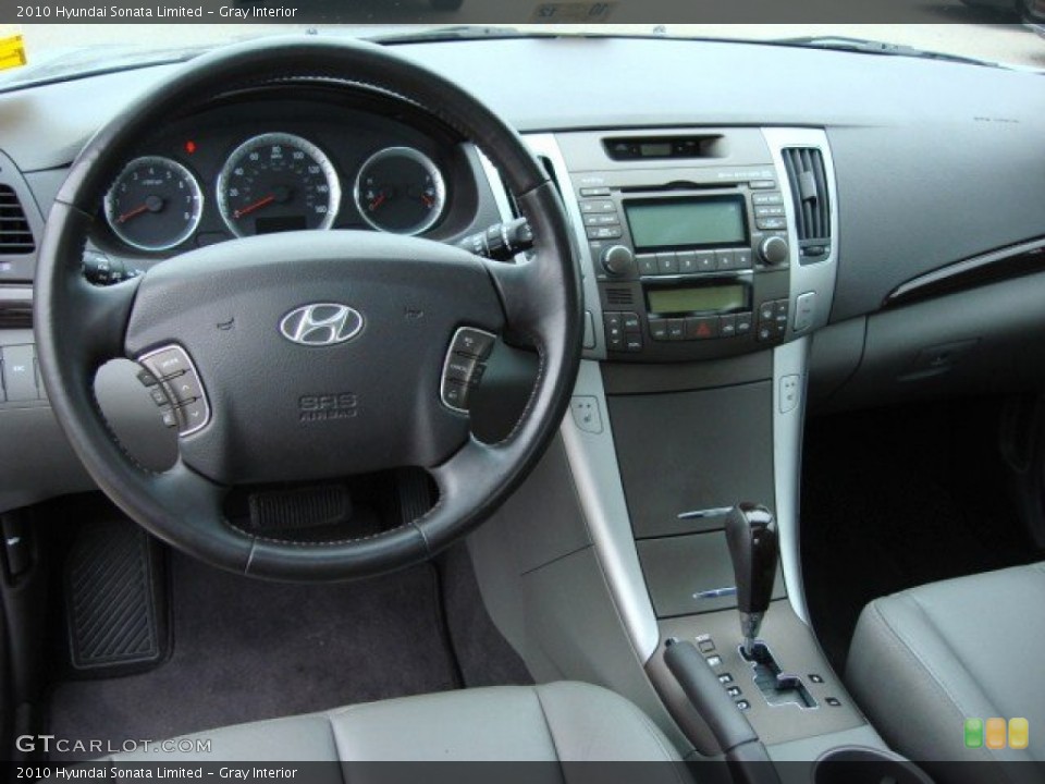 Gray Interior Dashboard for the 2010 Hyundai Sonata Limited #55829024