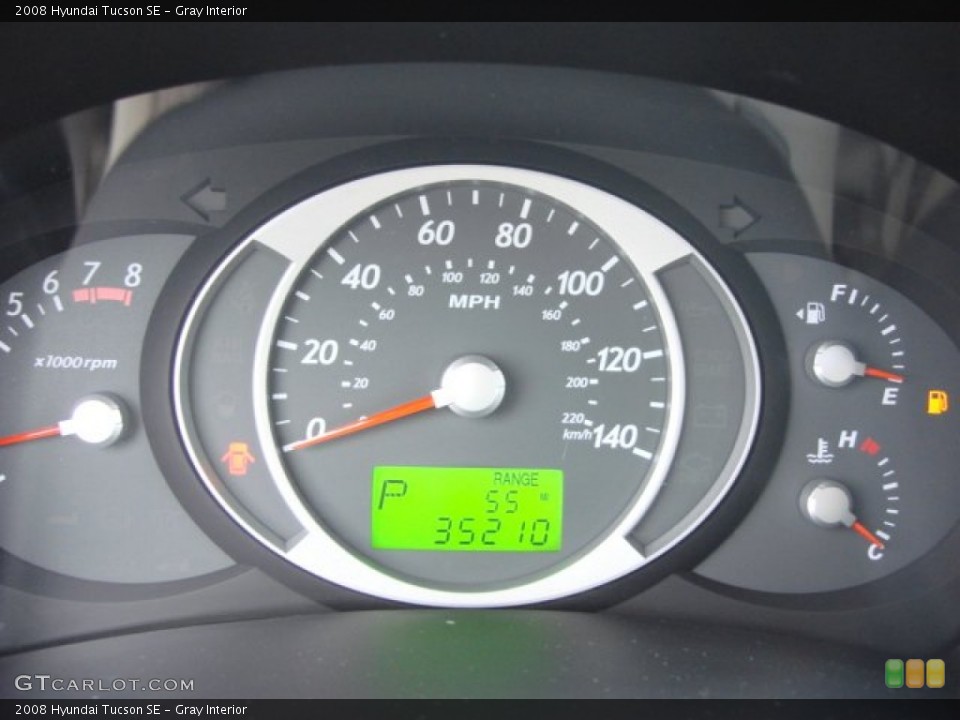 Gray Interior Gauges for the 2008 Hyundai Tucson SE #55830203