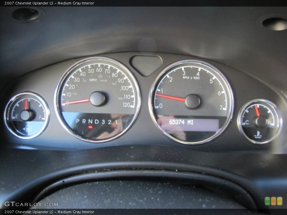 Medium Gray Interior Gauges for the 2007 Chevrolet Uplander LS #55830401
