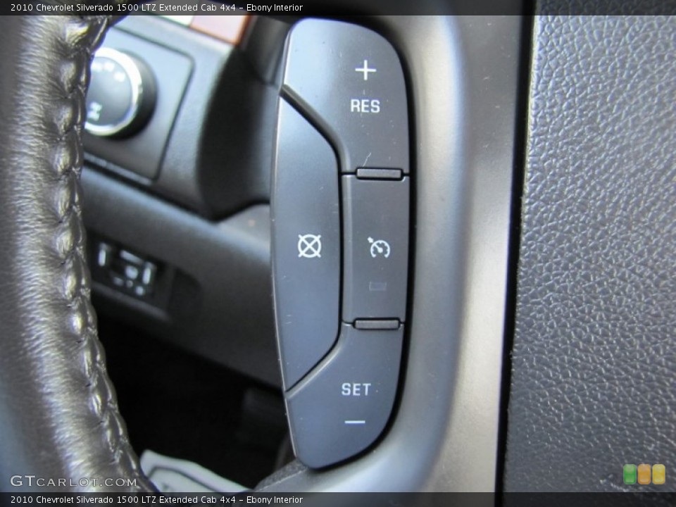 Ebony Interior Controls for the 2010 Chevrolet Silverado 1500 LTZ Extended Cab 4x4 #55830989