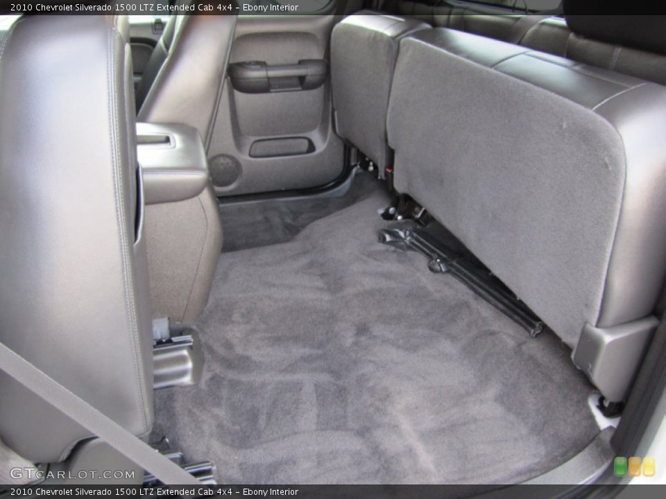 Ebony Interior Photo for the 2010 Chevrolet Silverado 1500 LTZ Extended Cab 4x4 #55831178