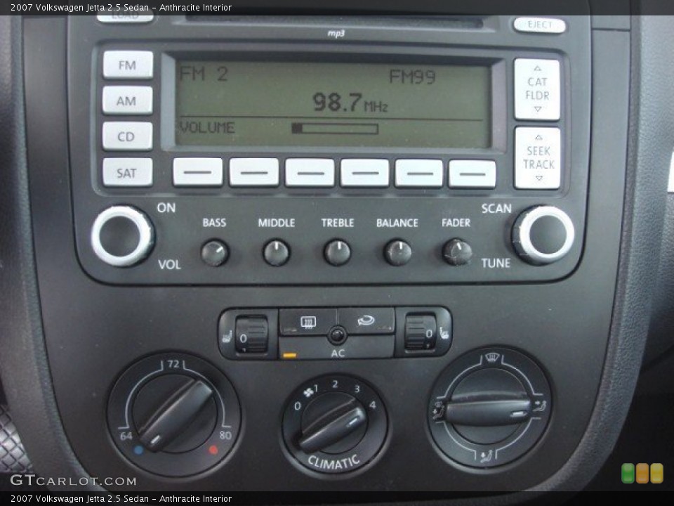 Anthracite Interior Controls for the 2007 Volkswagen Jetta 2.5 Sedan #55831466