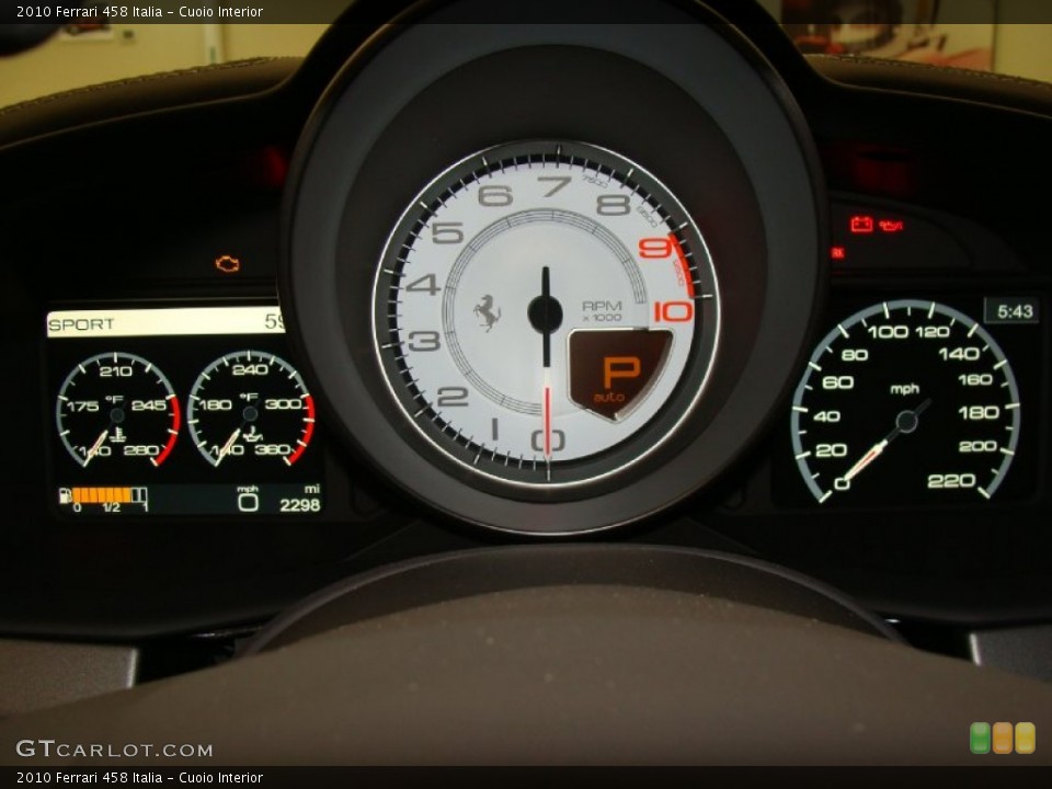 Cuoio Interior Gauges for the 2010 Ferrari 458 Italia #55832282