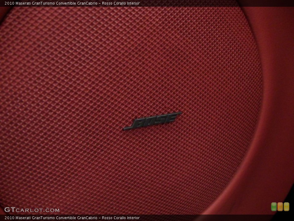 Rosso Corallo Interior Audio System for the 2010 Maserati GranTurismo Convertible GranCabrio #55832426