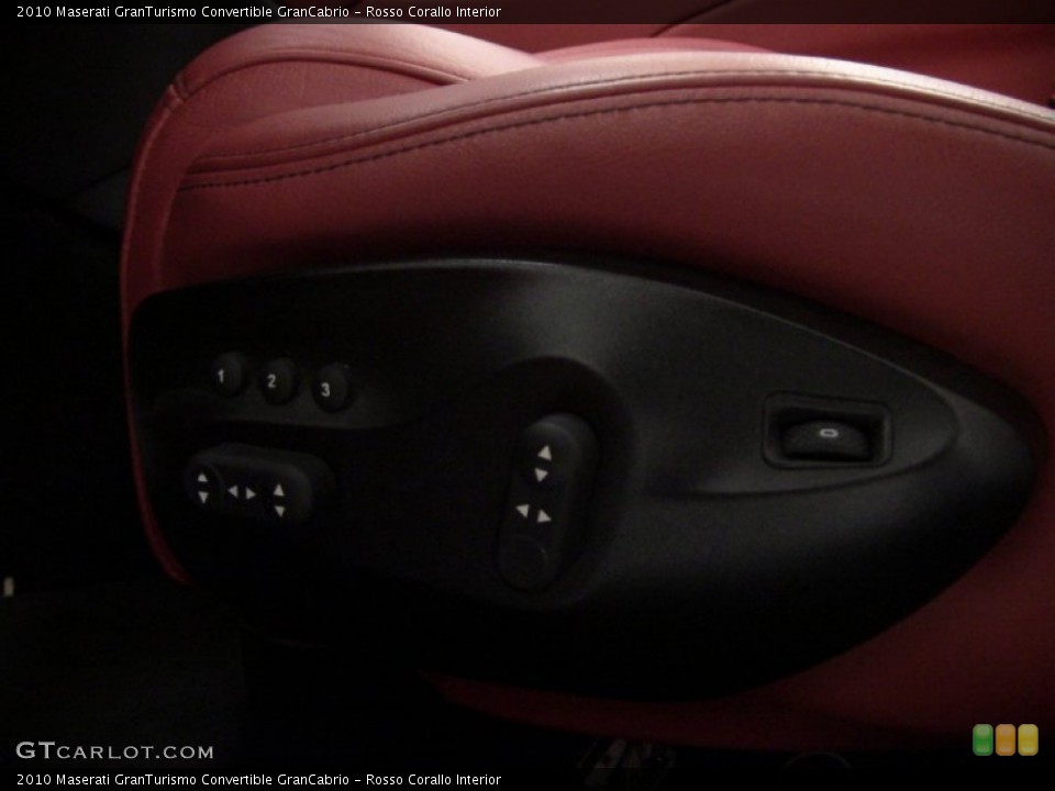 Rosso Corallo Interior Controls for the 2010 Maserati GranTurismo Convertible GranCabrio #55832435