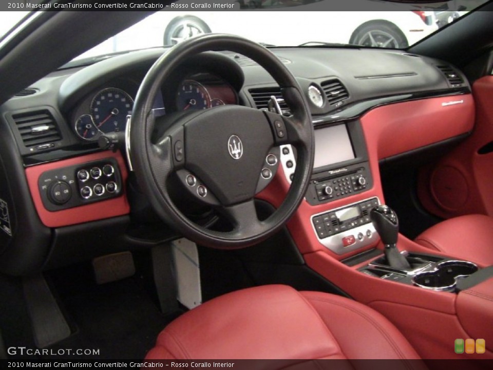 Rosso Corallo 2010 Maserati GranTurismo Convertible Interiors