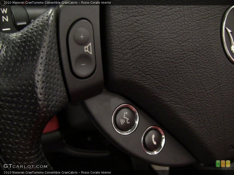Rosso Corallo Interior Controls for the 2010 Maserati GranTurismo Convertible GranCabrio #55832501