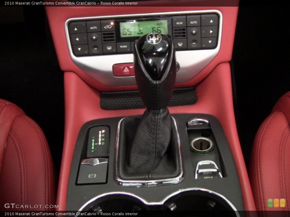 Rosso Corallo Interior Transmission for the 2010 Maserati GranTurismo Convertible GranCabrio #55832537