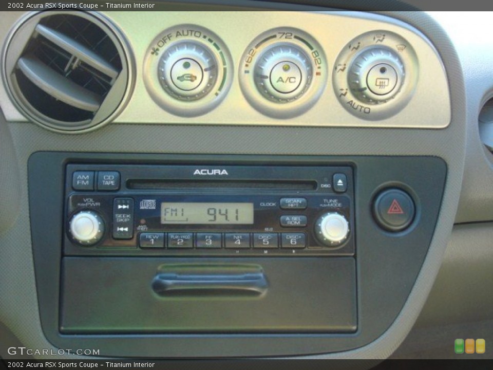 Titanium Interior Controls for the 2002 Acura RSX Sports Coupe #55835090