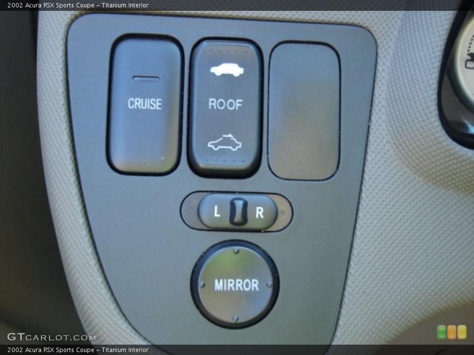 Titanium Interior Controls for the 2002 Acura RSX Sports Coupe #55835123
