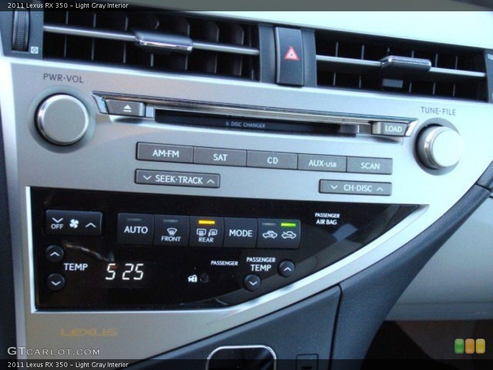 Light Gray Interior Audio System for the 2011 Lexus RX 350 #55835837