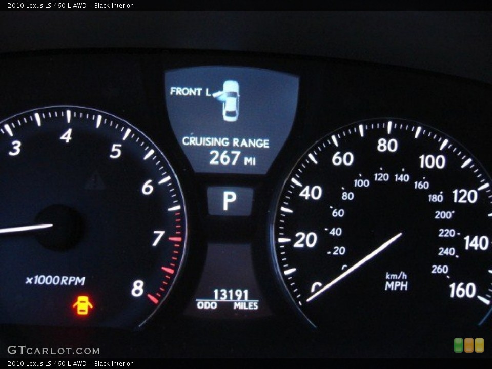 Black Interior Gauges for the 2010 Lexus LS 460 L AWD #55836125