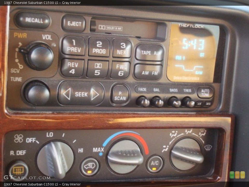 Gray Interior Audio System for the 1997 Chevrolet Suburban C1500 LS #55836443
