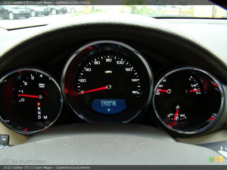 Cashmere/Cocoa Interior Gauges for the 2010 Cadillac CTS 3.0 Sport Wagon #55836449