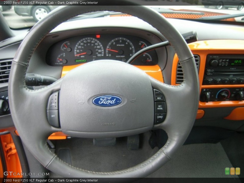 Dark Graphite Grey Interior Steering Wheel for the 2003 Ford F150 XLT Regular Cab #55837874