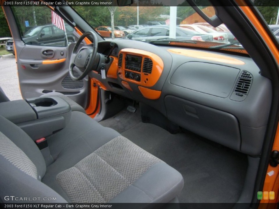 Dark Graphite Grey Interior Dashboard for the 2003 Ford F150 XLT Regular Cab #55837898