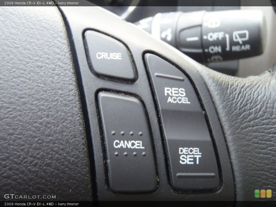 Ivory Interior Controls for the 2009 Honda CR-V EX-L 4WD #55838090