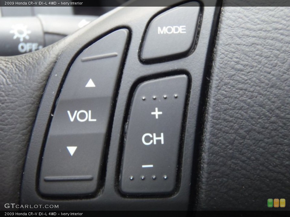 Ivory Interior Controls for the 2009 Honda CR-V EX-L 4WD #55838099
