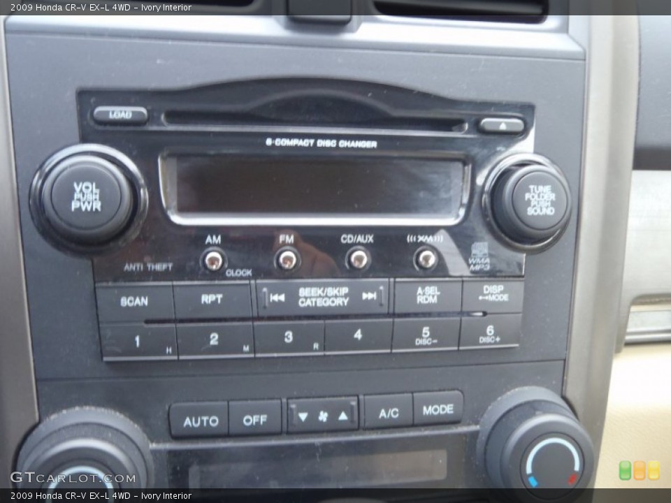 Ivory Interior Audio System for the 2009 Honda CR-V EX-L 4WD #55838132