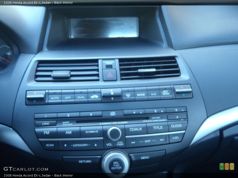Black Interior Controls for the 2008 Honda Accord EX-L Sedan #55838411