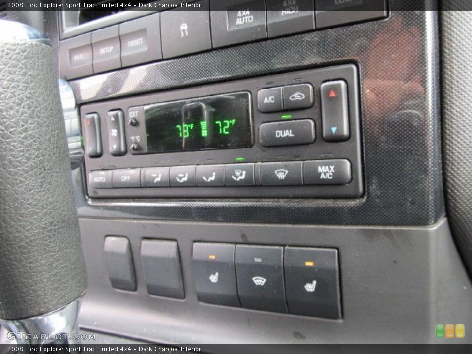 Dark Charcoal Interior Controls for the 2008 Ford Explorer Sport Trac Limited 4x4 #55839842