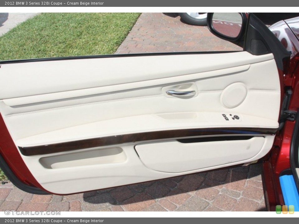 Cream Beige Interior Door Panel for the 2012 BMW 3 Series 328i Coupe #55843001