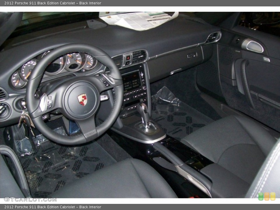 Black Interior Photo for the 2012 Porsche 911 Black Edition Cabriolet #55844729