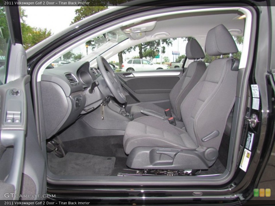 Titan Black Interior Photo for the 2011 Volkswagen Golf 2 Door #55845098