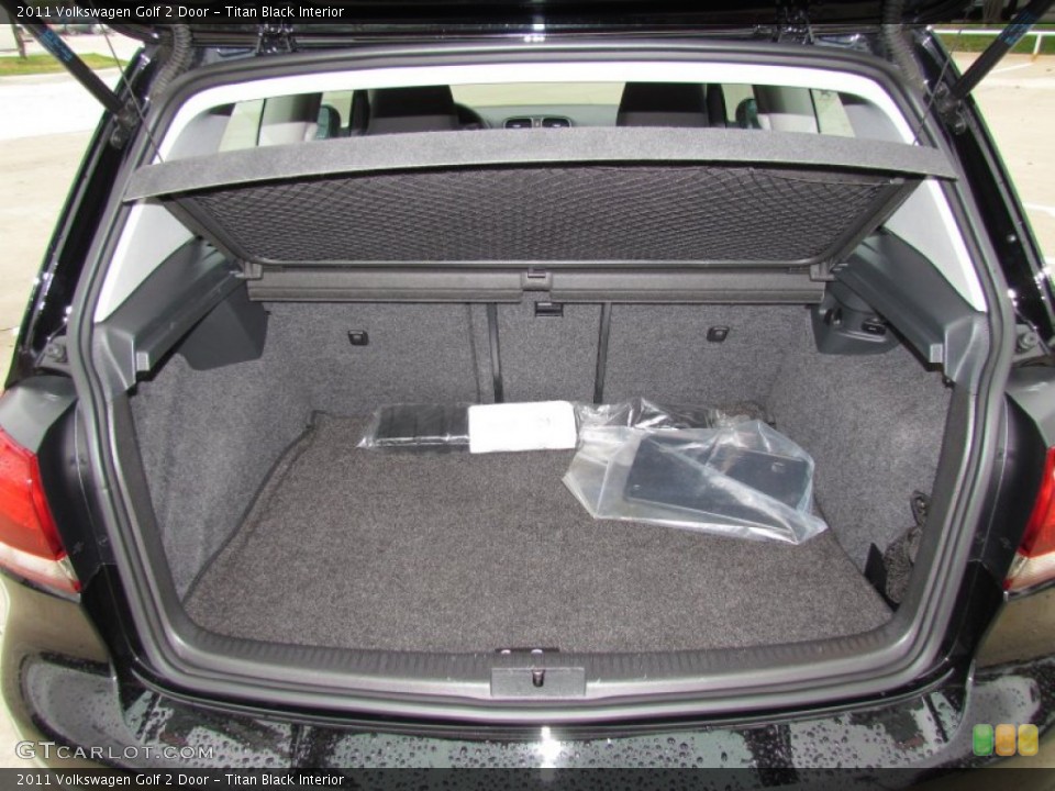 Titan Black Interior Trunk for the 2011 Volkswagen Golf 2 Door #55845128