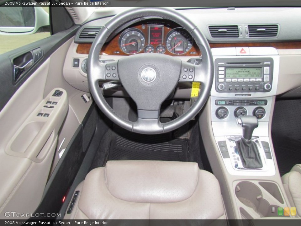 Pure Beige Interior Dashboard for the 2008 Volkswagen Passat Lux Sedan #55845377