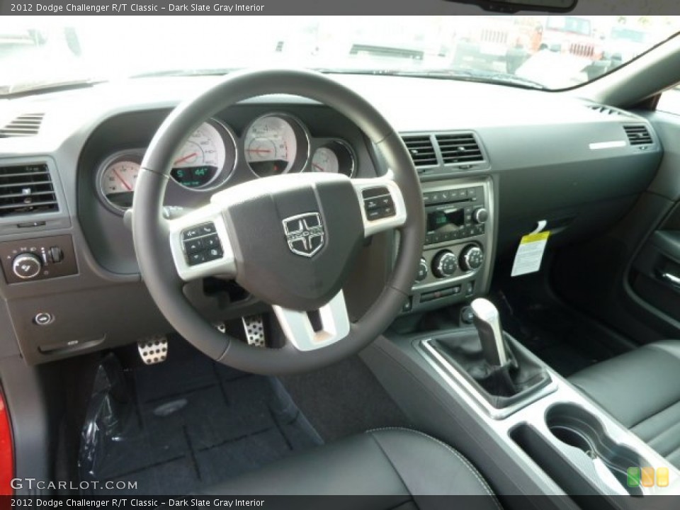 Dark Slate Gray Interior Dashboard for the 2012 Dodge Challenger R/T Classic #55847191