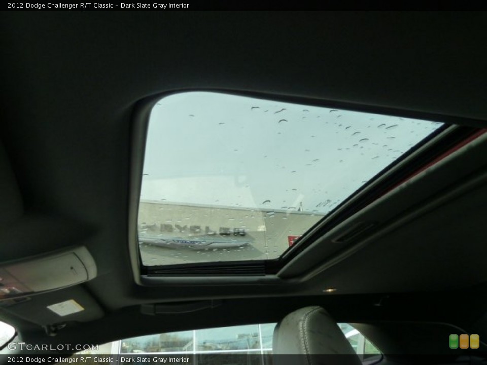 Dark Slate Gray Interior Sunroof for the 2012 Dodge Challenger R/T Classic #55847194