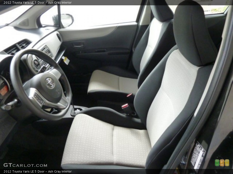 Ash Gray Interior Photo for the 2012 Toyota Yaris LE 5 Door #55847884