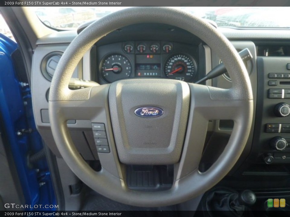 Stone/Medium Stone Interior Steering Wheel for the 2009 Ford F150 STX SuperCab 4x4 #55847914