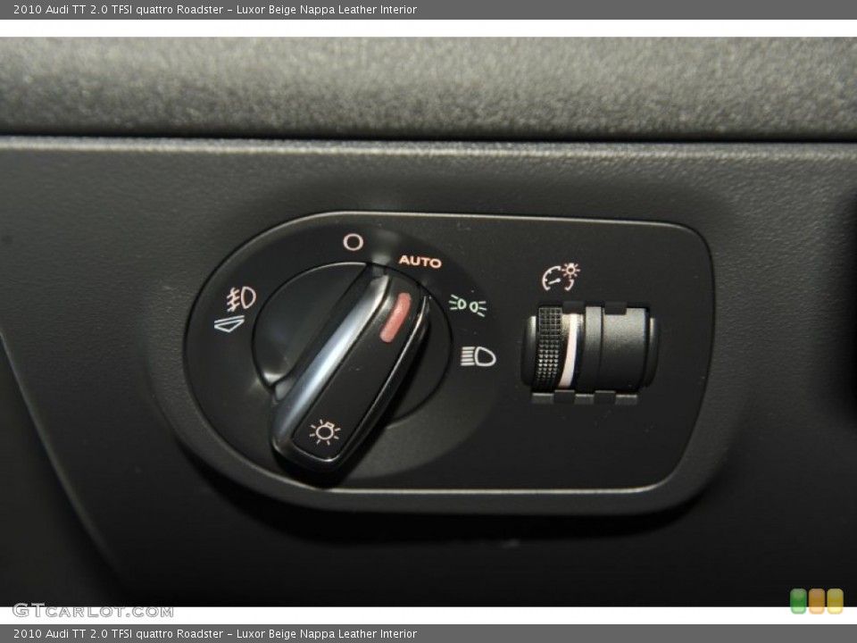 Luxor Beige Nappa Leather Interior Controls for the 2010 Audi TT 2.0 TFSI quattro Roadster #55848175