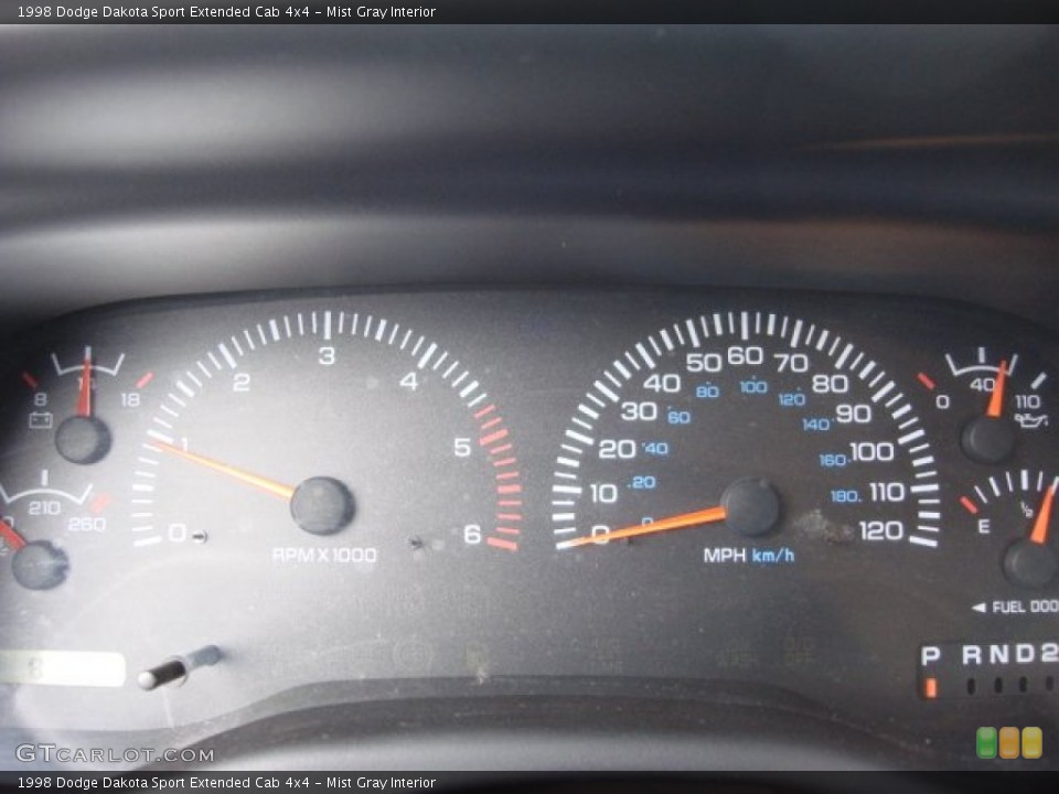 Mist Gray Interior Gauges for the 1998 Dodge Dakota Sport Extended Cab 4x4 #55849648