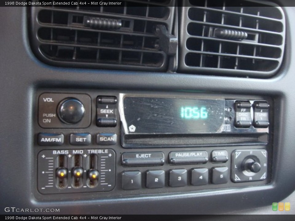 Mist Gray Interior Audio System for the 1998 Dodge Dakota Sport Extended Cab 4x4 #55849654