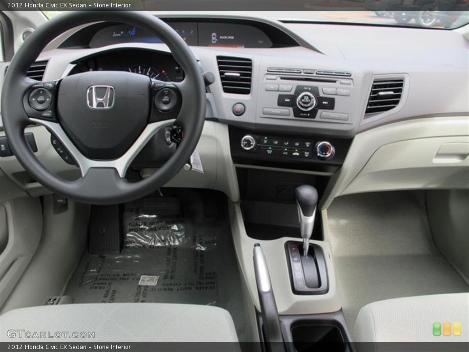 Stone Interior Dashboard for the 2012 Honda Civic EX Sedan #55852678