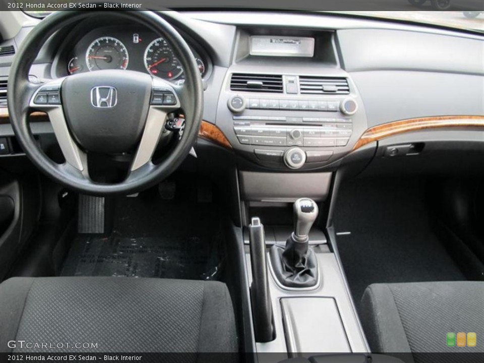 Black Interior Dashboard for the 2012 Honda Accord EX Sedan #55853722