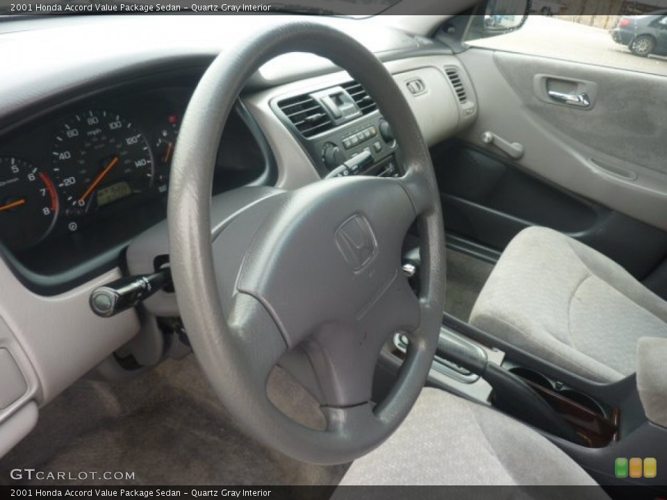 Quartz Gray Interior Steering Wheel for the 2001 Honda Accord Value Package Sedan #55854658