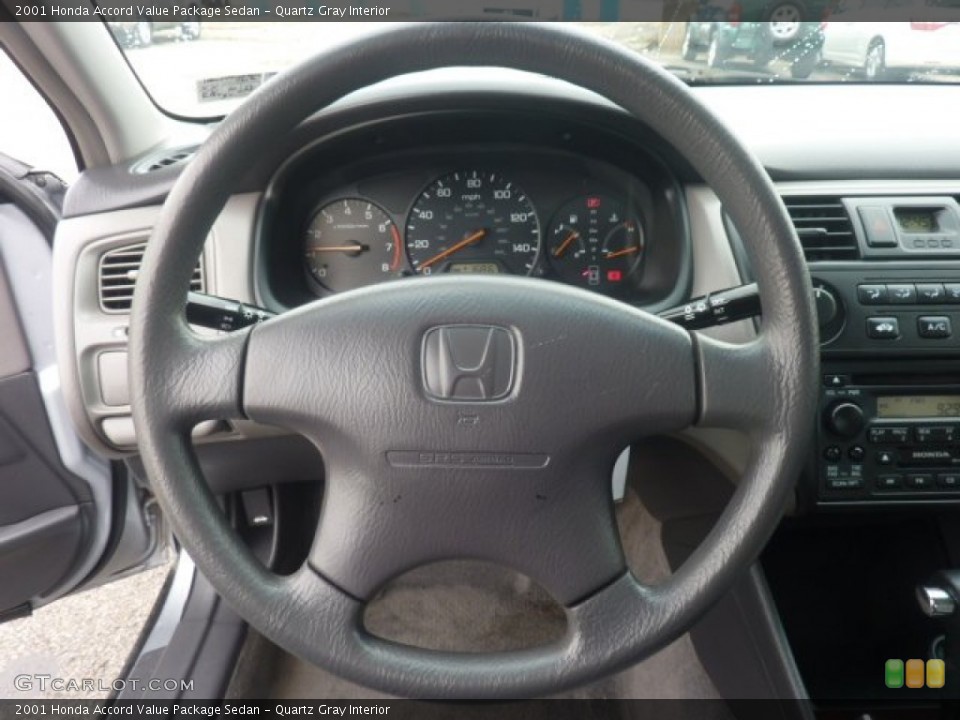 Quartz Gray Interior Steering Wheel for the 2001 Honda Accord Value Package Sedan #55854673
