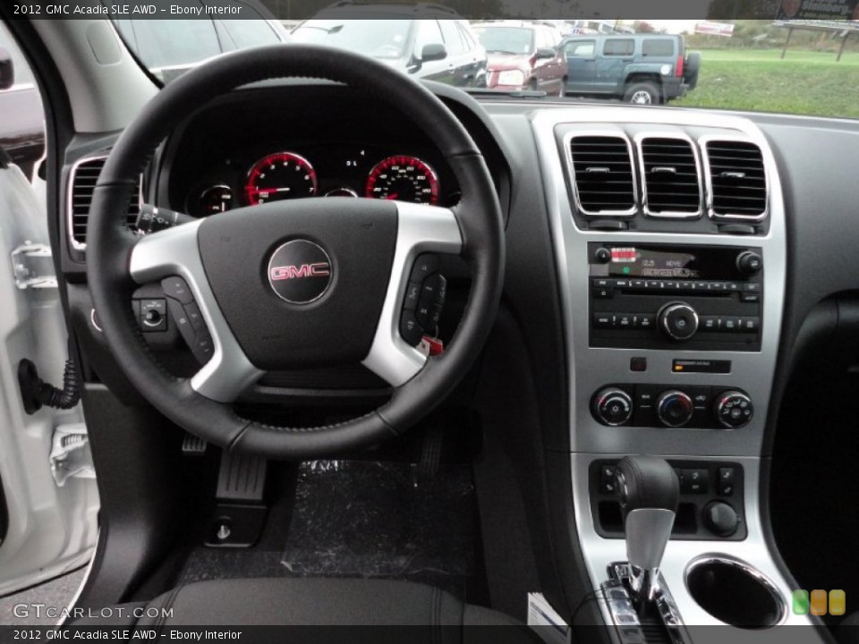 Ebony Interior Dashboard for the 2012 GMC Acadia SLE AWD #55854935
