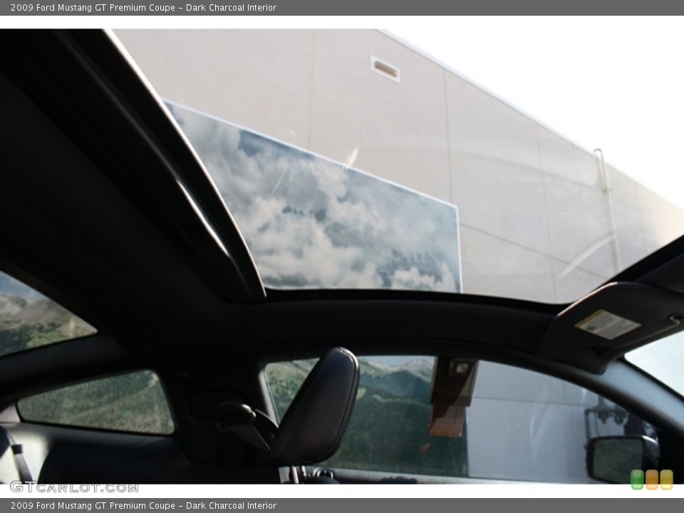 Dark Charcoal Interior Sunroof for the 2009 Ford Mustang GT Premium Coupe #55855795